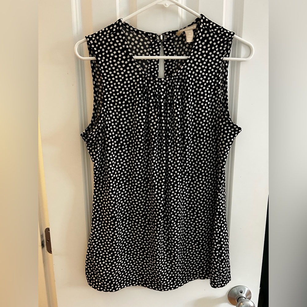 Banana Republic Polka Dot Sleeveless Top